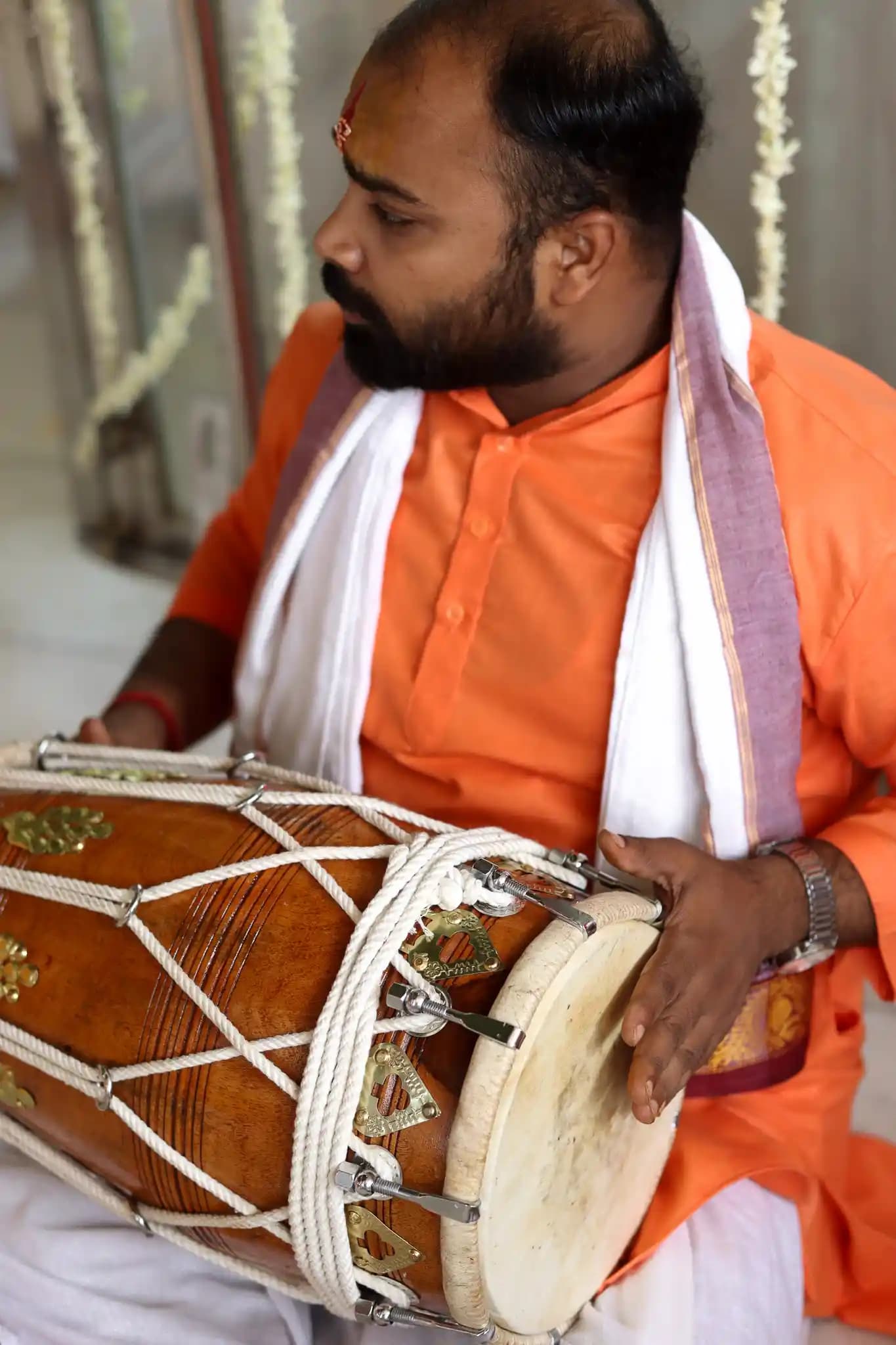 Musicians with instruments — Baba Akhand Kirtan